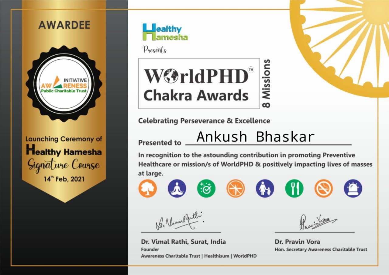 World PhD Chakra Awardee