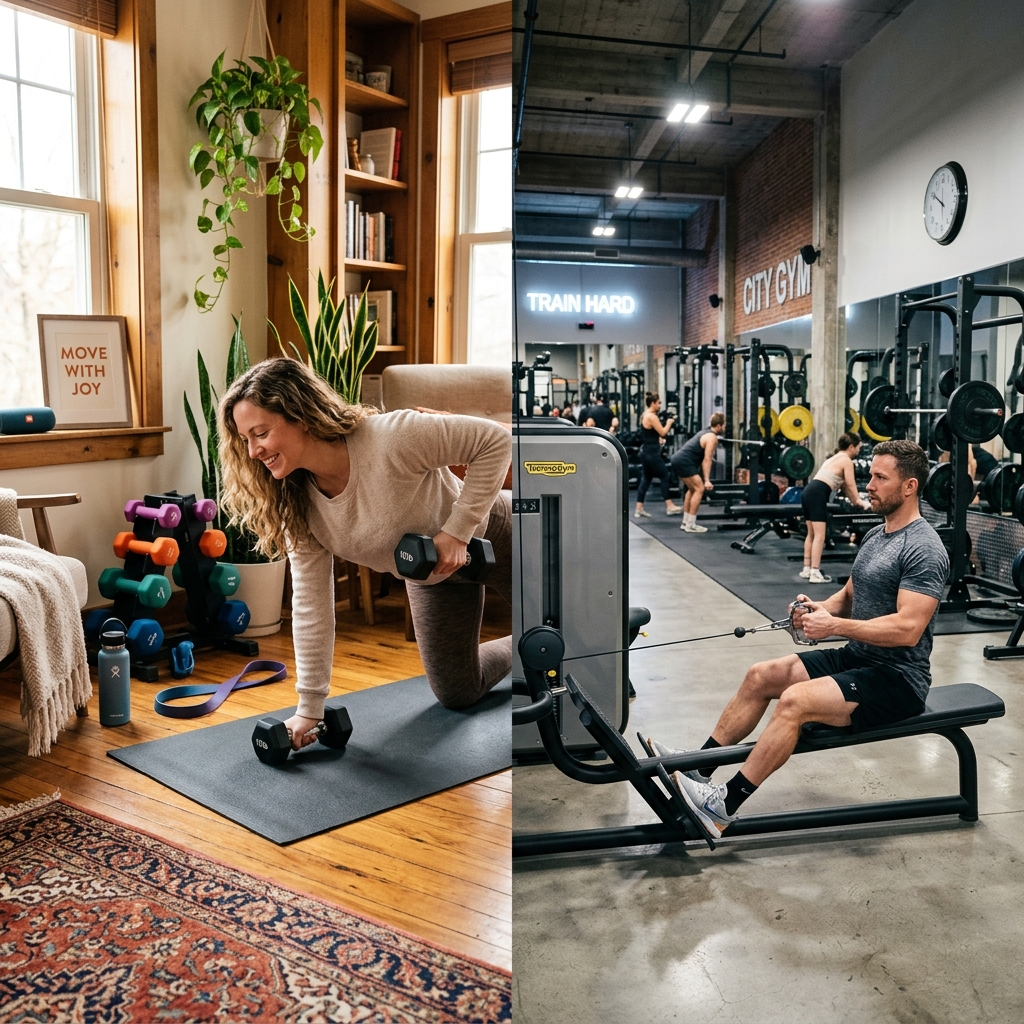 Home Workouts vs. Gym Workouts: The Sustainable Fitness Solution